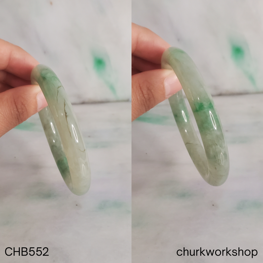 Light green with apple green jade bangle