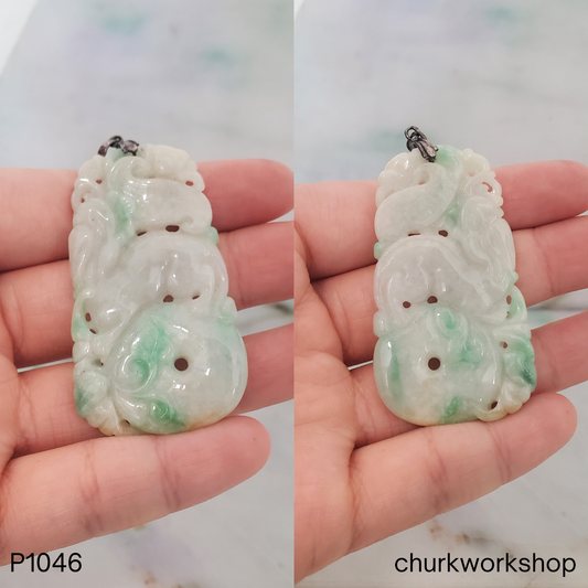 Quilin and Ruyi Jade pendant