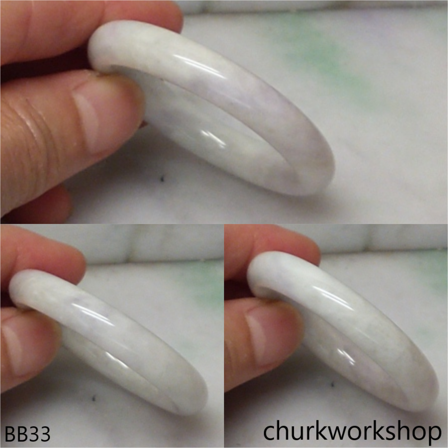 Pale lavender with pale green baby bangle
