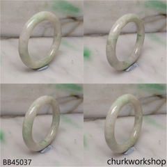 Light green baby jade bangle