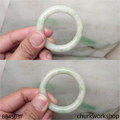 Light green baby jade bangle