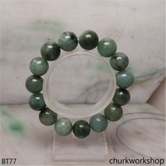 Bluish green beads bracelet