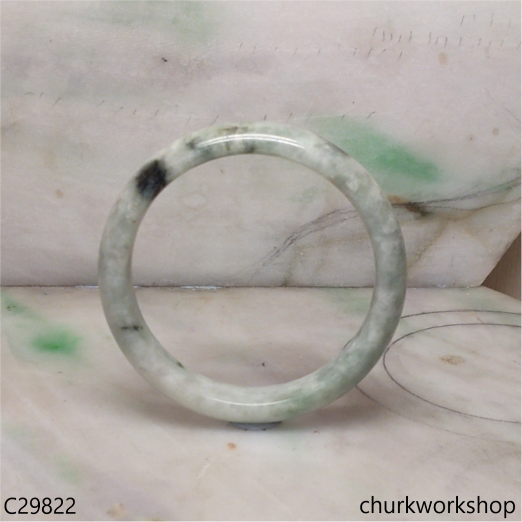 Light green mix bluish green jade bangle