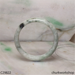 Light green mix bluish green jade bangle