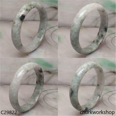 Light green mix bluish green jade bangle