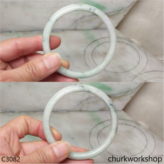 Large light green jade bangle