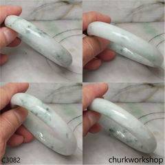 Large light green jade bangle