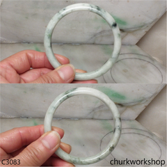 Large light green jade bangle