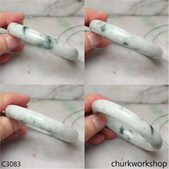 Large light green jade bangle