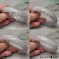 Lavender jade bangle