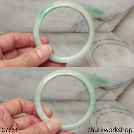 Light green jade bangle