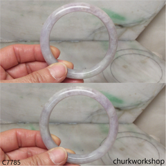 Lavender jade bangle