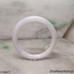 Light lavender jade bangle