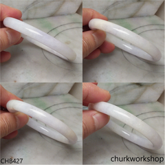 Light lavender jade bangle