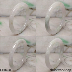 Light green jade bangle
