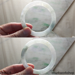 Light green jade bangle