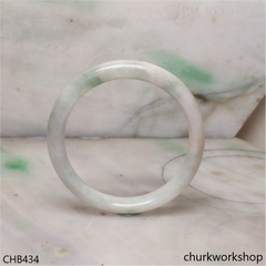 Light green with bluish green jade bangle