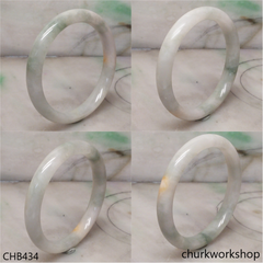 Light green with bluish green jade bangle