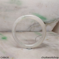 Pale green jade bangle