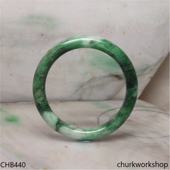 Large green jade bangle