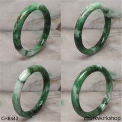 Large green jade bangle