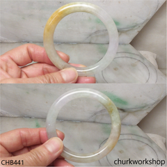 Multi-color jade bangle