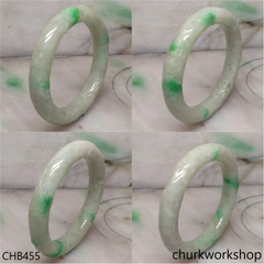 Carved jade bangle