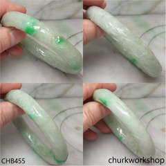 Carved jade bangle