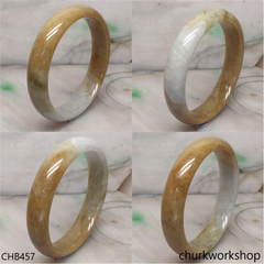 Extra large brownish jade bangle