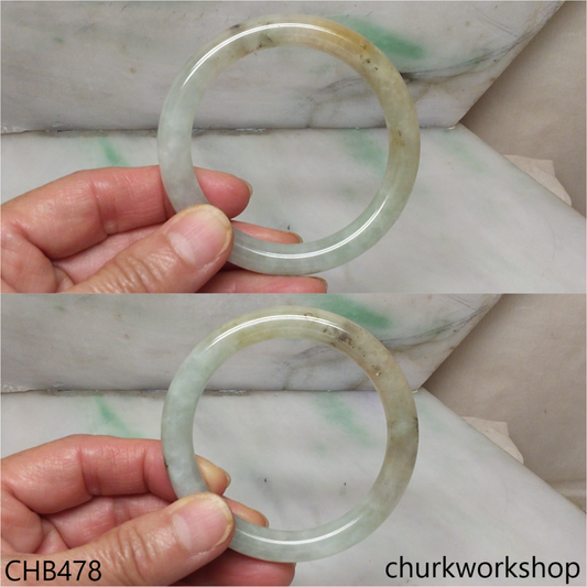 Light green with splotches light brown bangle