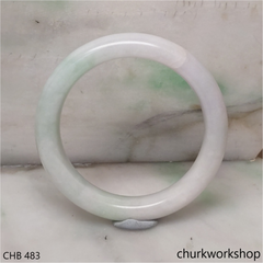 Light green mix pale lavender jade bangle