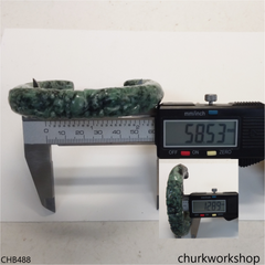 Carved double dragon jade cuff