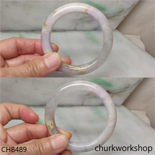 Lavender jade bangle