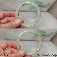 Green jade bangle