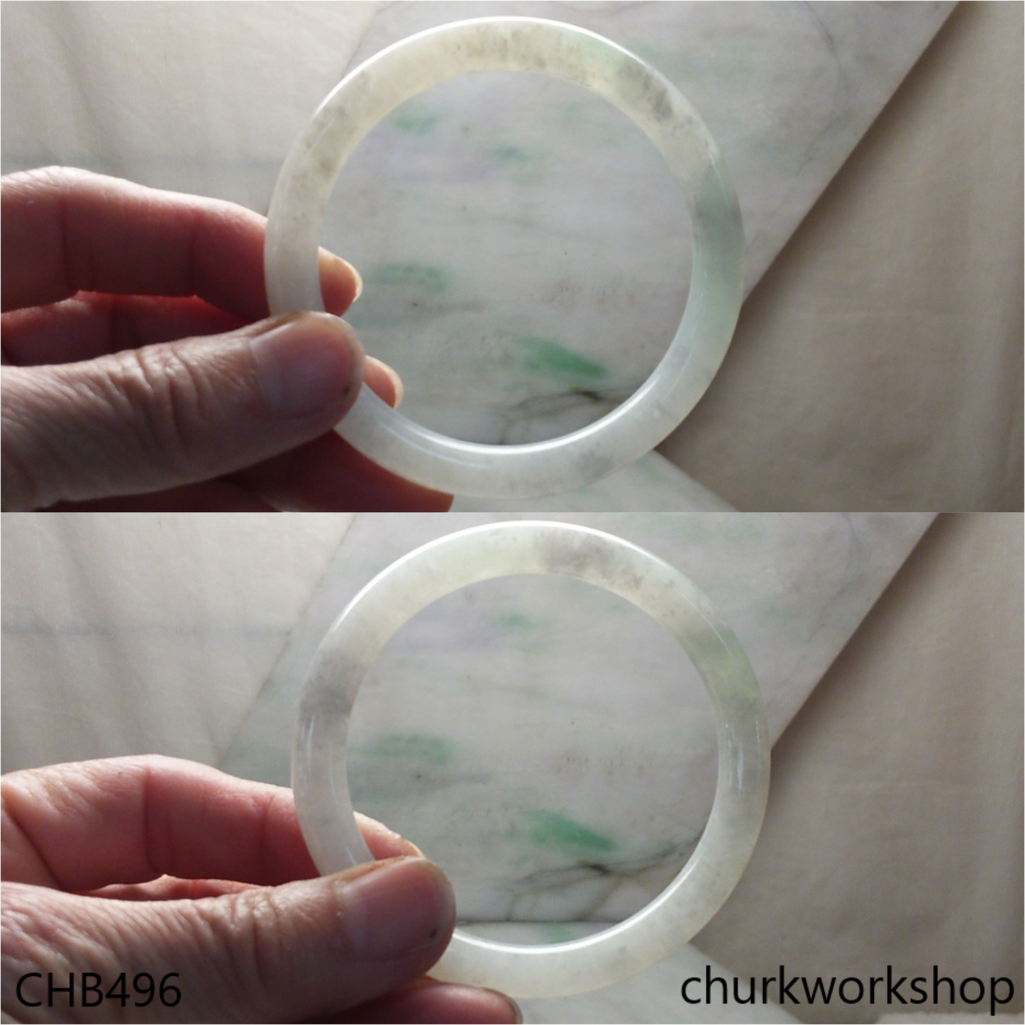 Pale green bangle
