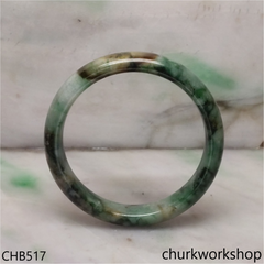 Multi-color jade bangle