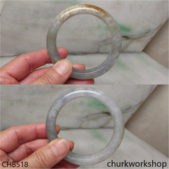 Grayish lavender jade bangle