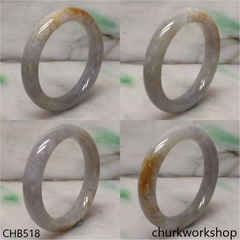 Grayish lavender jade bangle