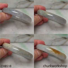 Grayish lavender jade bangle