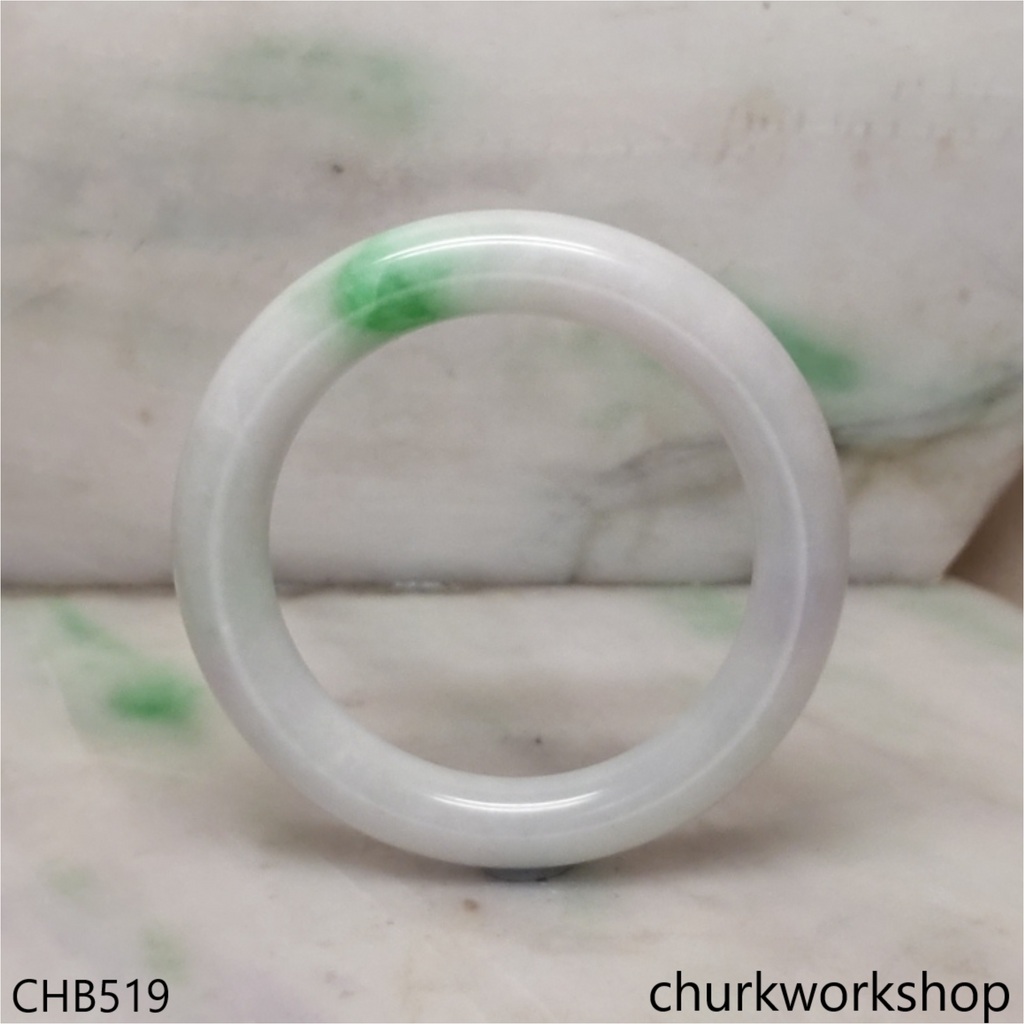 White base jade bangle