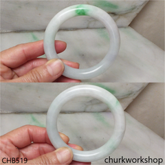 White base jade bangle