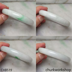 White base jade bangle