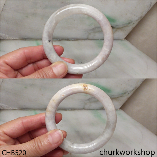 Pale lavender jade bangle