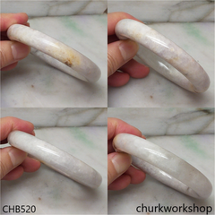 Pale lavender jade bangle