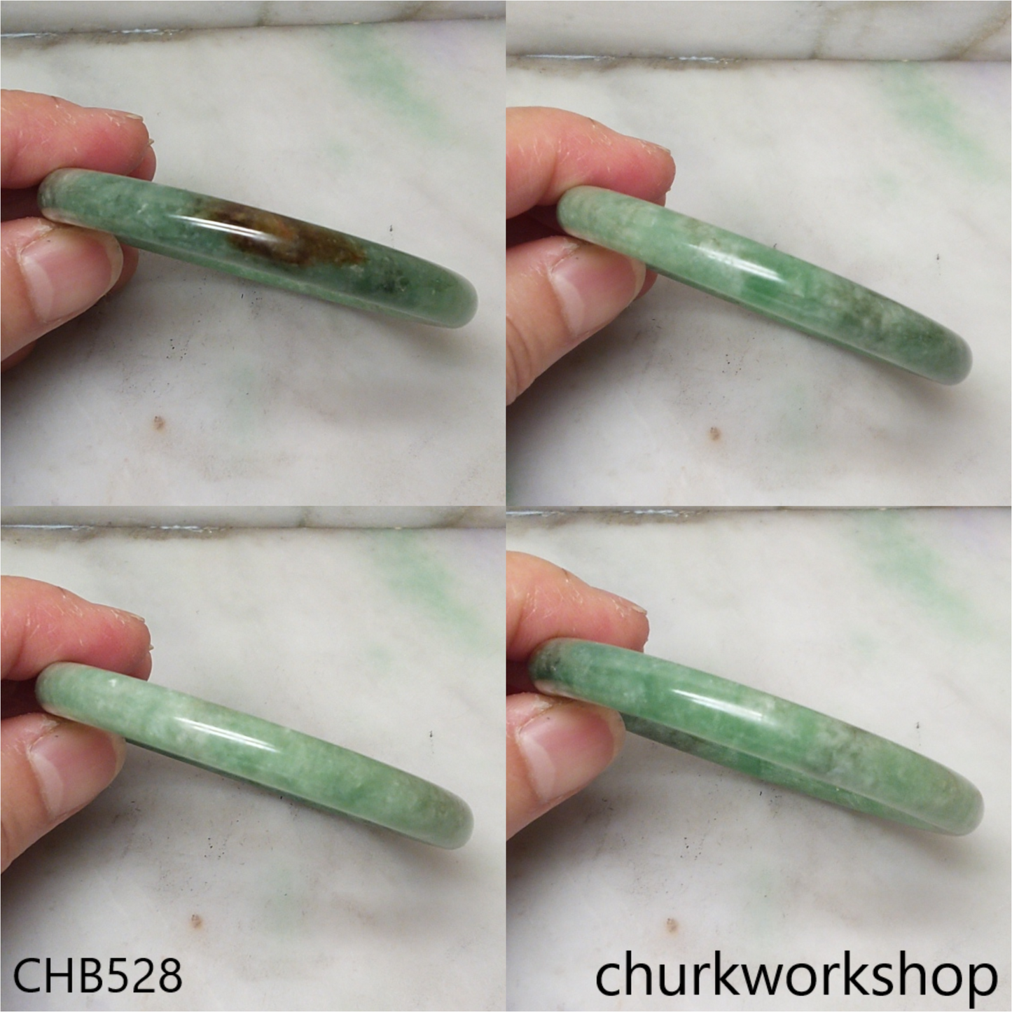 Green jade bangle