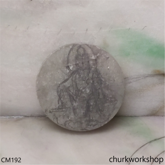 Custom cut jade Buddha