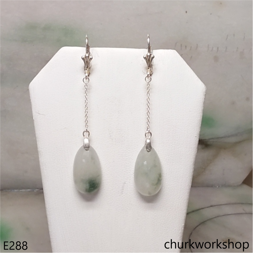 Jade dangling earrings