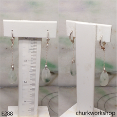 Jade dangling earrings