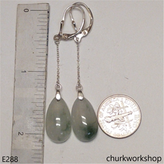 Jade dangling earrings