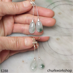 Jade dangling earrings
